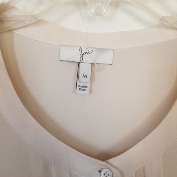Joie ivory silk lace inset blouse Med - Picture 2 of 8